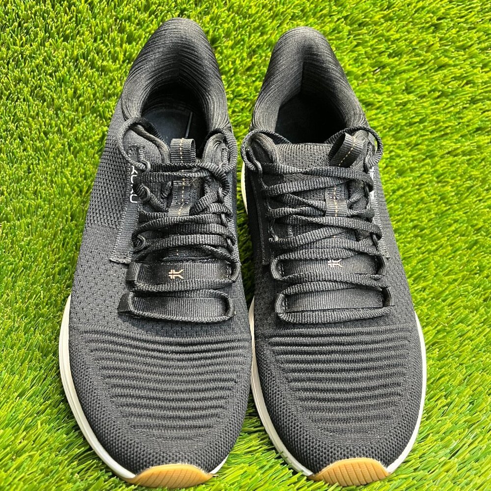 KURU Black and White Athletic Running Shoe with Rose Gold Logo - Picture 5 of 10